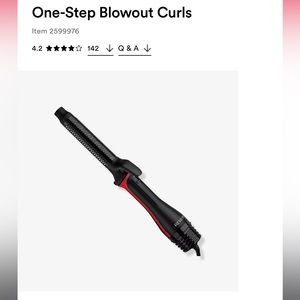 Revlon one step curler and blow out tool